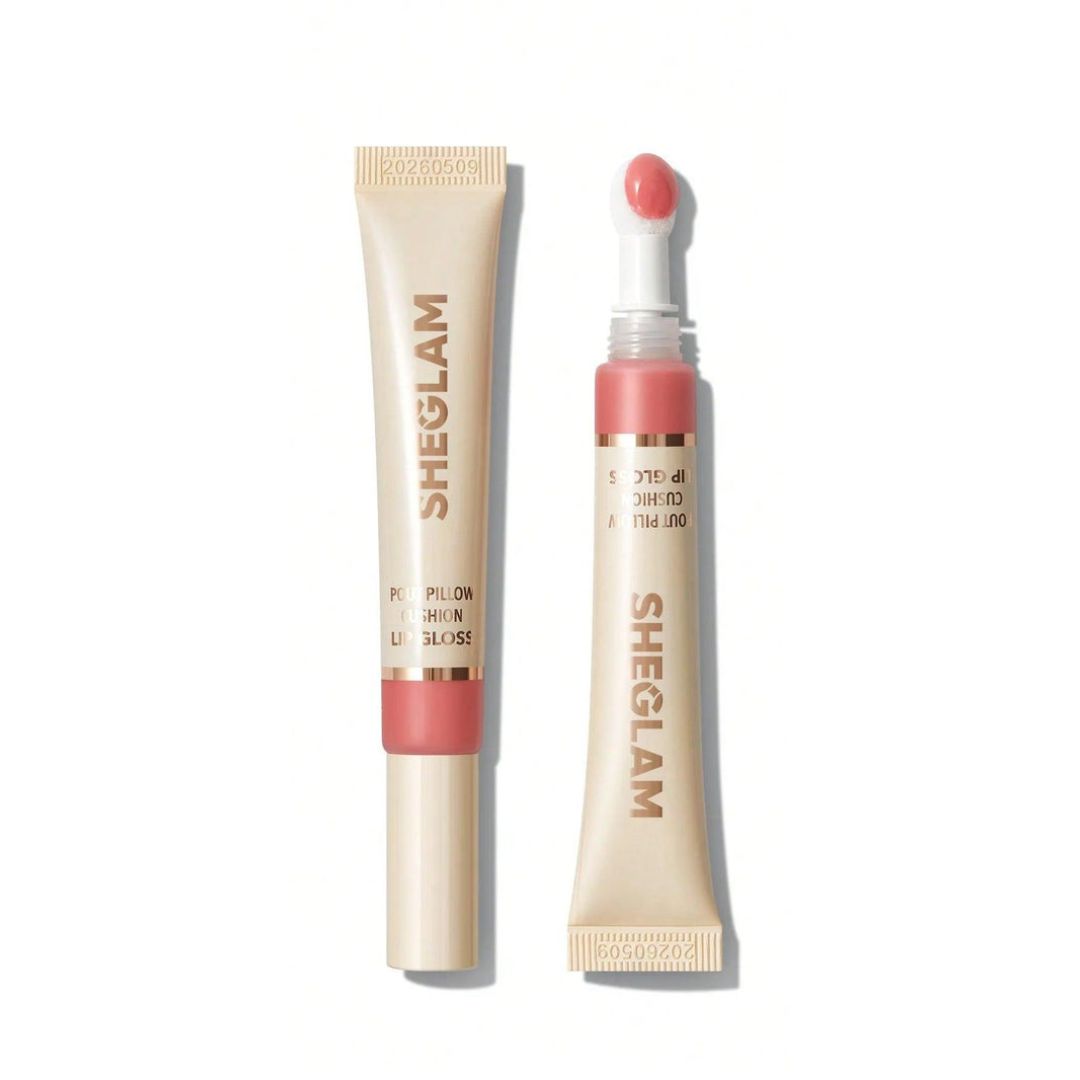 SHEGLAM Pout Pillow Cushion Lip Gloss – Hydrating High-Shine Finish