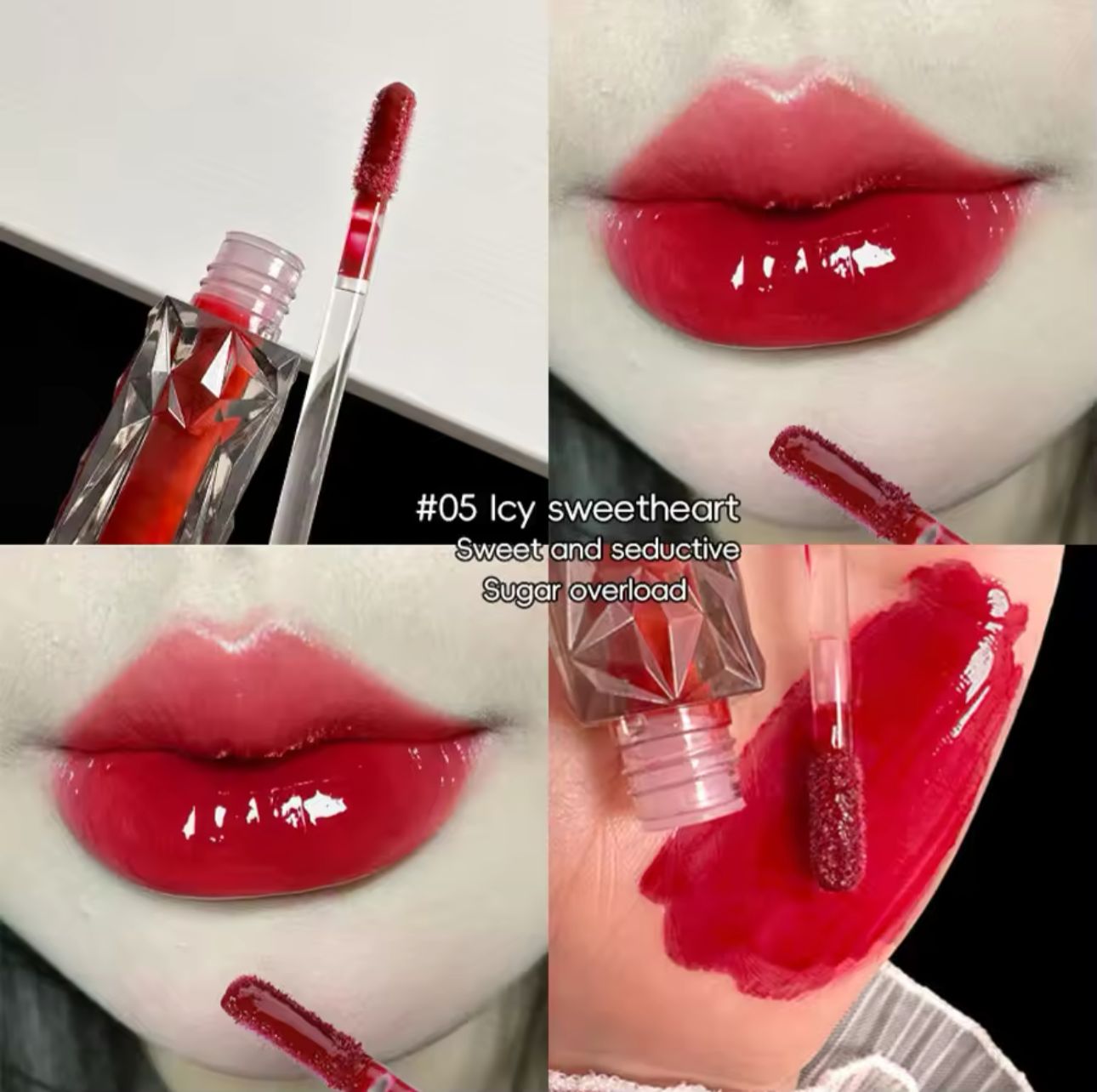 Maxfine-Moisturizing Lip Gloss – Waterproof, Transparent Color, Halo-Dyeing Effect for a Mirror-Like Finish | Perfect for All-Day Wear