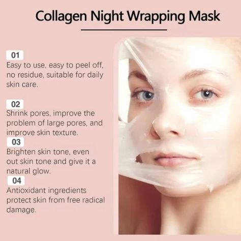 Collagen Peel-Off Face Mask | Hydrating & Firming | 75ml+ Applicator