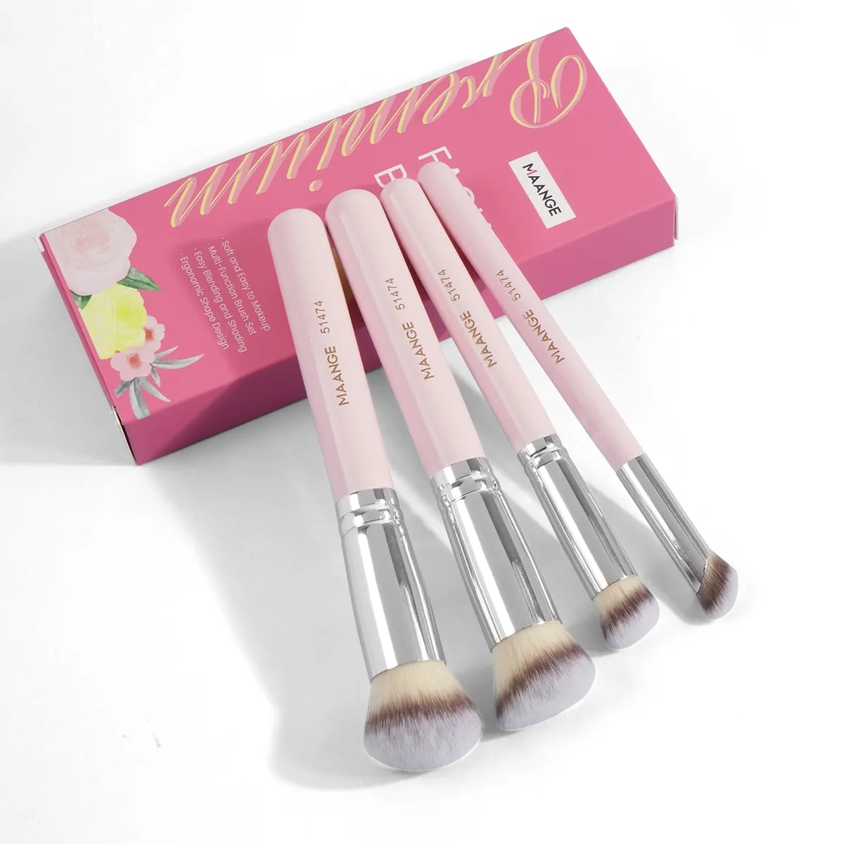 MAANGE 11-Piece Makeup Tool Kit - Brushes, Powder Puffs & Sponges